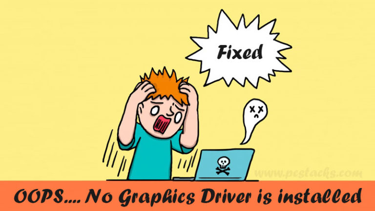 How To Fix No Graphics Driver Installed Or Is Not Detected In PC?